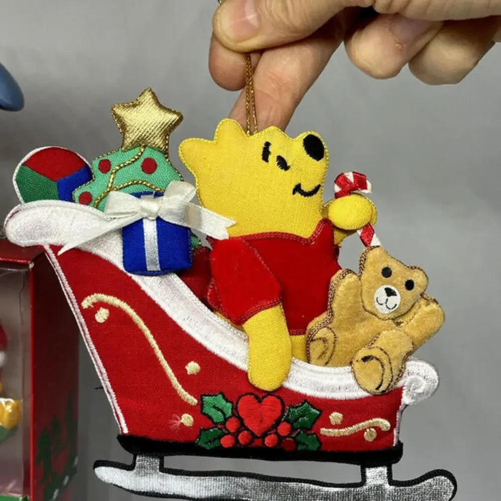 Winnie The Pooh Christmas‎ Ornaments Vintage Disney LOT of 8